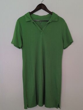 Isaac Mizrahi Green Polo Dress